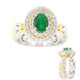 Zambian Emerald Silver Ring (Gems en Vogue)