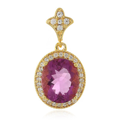Mexican Pink Fluorite Silver Pendant