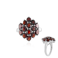 Mozambique Garnet Silver Ring