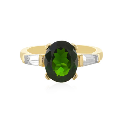 Russian Diopside Silver Ring