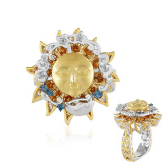 Madeira Citrine Silver Ring (Gems en Vogue)
