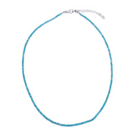 Blue Apatite Silver Necklace
