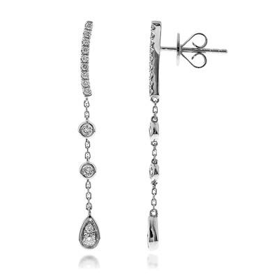 14K SI2 (G) Diamond Gold Earrings (CIRARI)