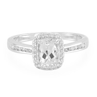 Goshenite Silver Ring