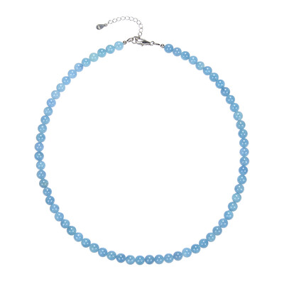 Aquamarine Silver Necklace
