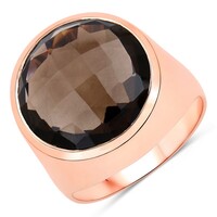 Smoky Quartz Silver Ring