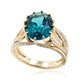 14K Caribbean Blue Apatite Gold Ring (de Melo)