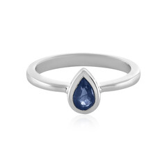 Blue Sapphire Silver Ring