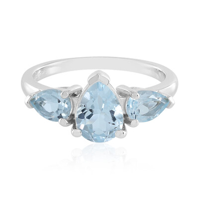 Sky Blue Topaz Silver Ring