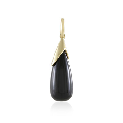 9K Black Onyx Gold Pendant