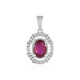 Madagascar Ruby Silver Pendant
