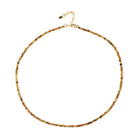 Yellow Tourmaline Silver Necklace