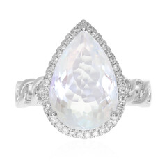 14K Rainbow Moonstone Gold Ring (CIRARI)