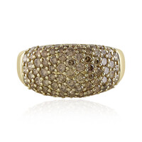 9K I2 Champagne Diamond Gold Ring (de Melo)