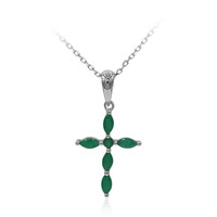 14K AAA Zambian Emerald Gold Necklace
