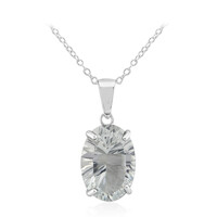 White Topaz Silver Necklace