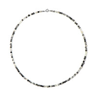 Black Rutile Quartz Silver Necklace
