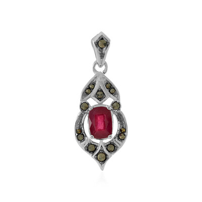 Madagascar Ruby Silver Pendant
