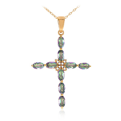 Mystic Quartz Silver Necklace