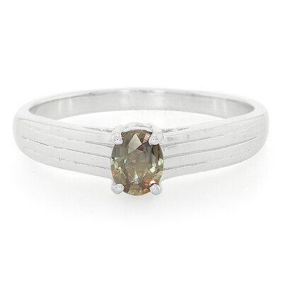 Unheated Colour Change Sapphire Silver Ring