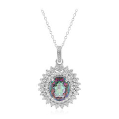Mystic Quartz Silver Necklace
