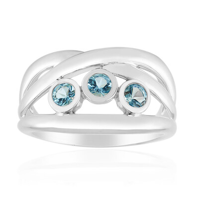 Mozambique Aquamarine Silver Ring (Pallanova)