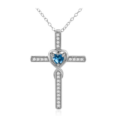 London Blue Topaz Silver Necklace