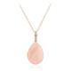 Rose Quartz Silver Necklace