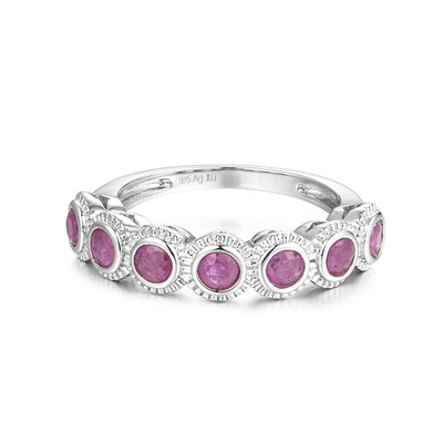 Mozambique Ruby Silver Ring