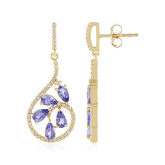 Tanzanite Silver Earrings
