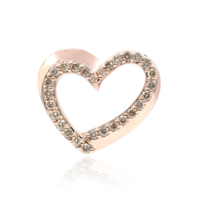 9K SI1 Argyle Rose De France Diamond Gold Pendant (Annette)