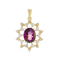 Purple Mystic Topaz Silver Pendant