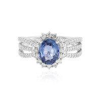 18K Ceylon Sapphire Gold Ring