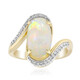 9K Brazilian White Opal Gold Ring