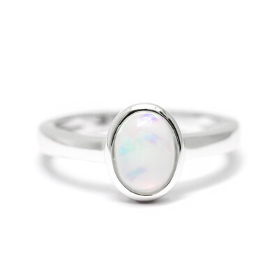 Welo Opal Silver Ring
