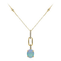14K AAA Welo Opal Gold Necklace (CIRARI)