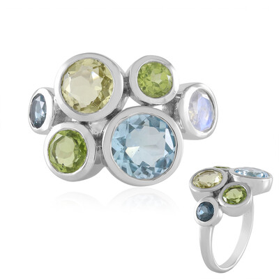 Sky Blue Topaz Silver Ring (KM by Juwelo)