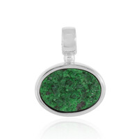 Uvarovite Silver Pendant