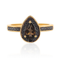 Smoky Quartz Silver Ring