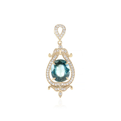 9K Ratanakiri Zircon Gold Pendant