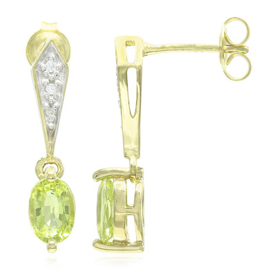 Cuprian Tourmaline Silver Earrings