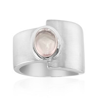 Rose Quartz Silver Ring