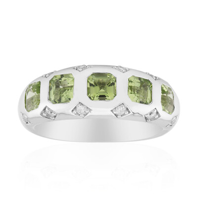 Jilin Peridot Silver Ring (Remy Rotenier)