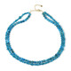 Neon Blue Apatite Silver Necklace