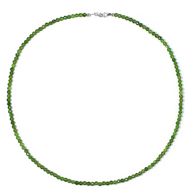 Russian Diopside Silver Necklace