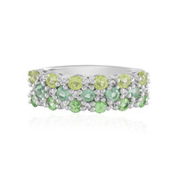 Tanzanian Tsavorite Silver Ring