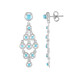 Sleeping Beauty Turquoise Silver Earrings