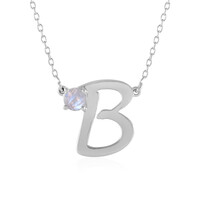 Rainbow Moonstone Silver Necklace