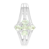 Cuprian Tourmaline Silver Pendant