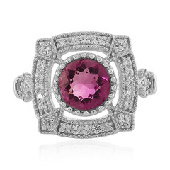 Mexican Pink Fluorite Silver Ring